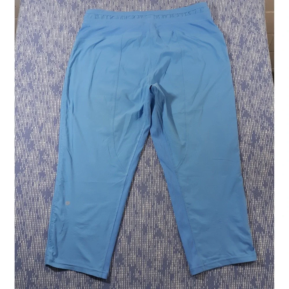 Lululemon Dance Studio Joggers Crop Pants Womens Size 14 Blue High Rise LW6CDQS
